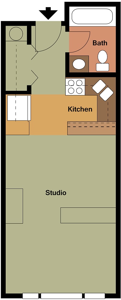 Renovated Studio Unit